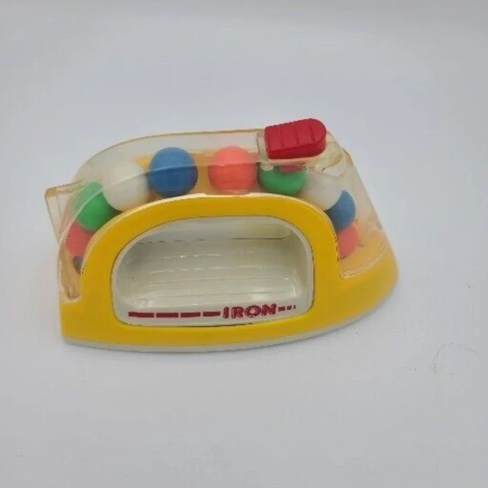 Iron Pretend Laundry Clothes Press Rolling Ball Baby Toy Vintage 1988 Buddy L